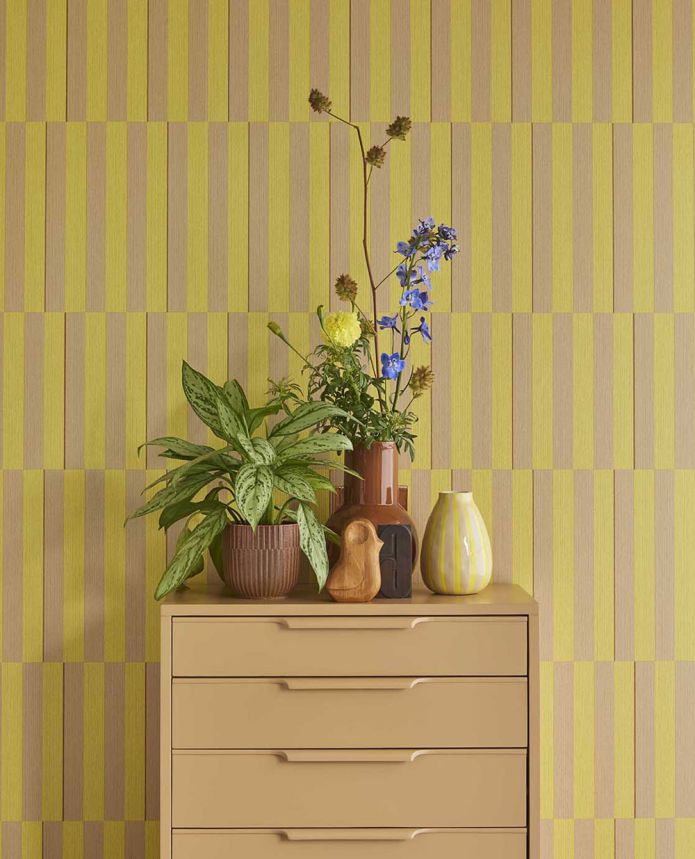 Růžová vliesová pruhovaná retro tapeta na zeď, 333620, Revive, Eijffinger