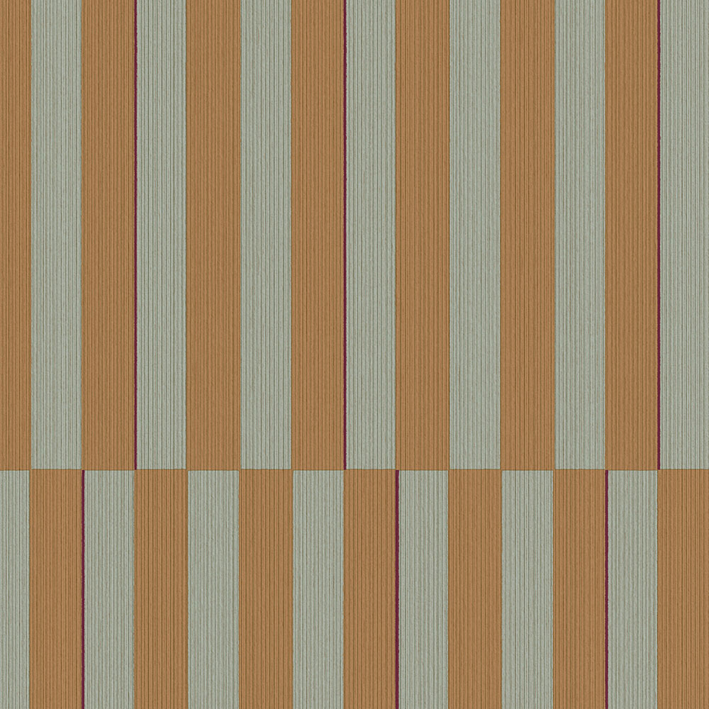 Hnědo-zelená vliesová pruhovaná retro tapeta na zeď, 333625, Revive, Eijffinger