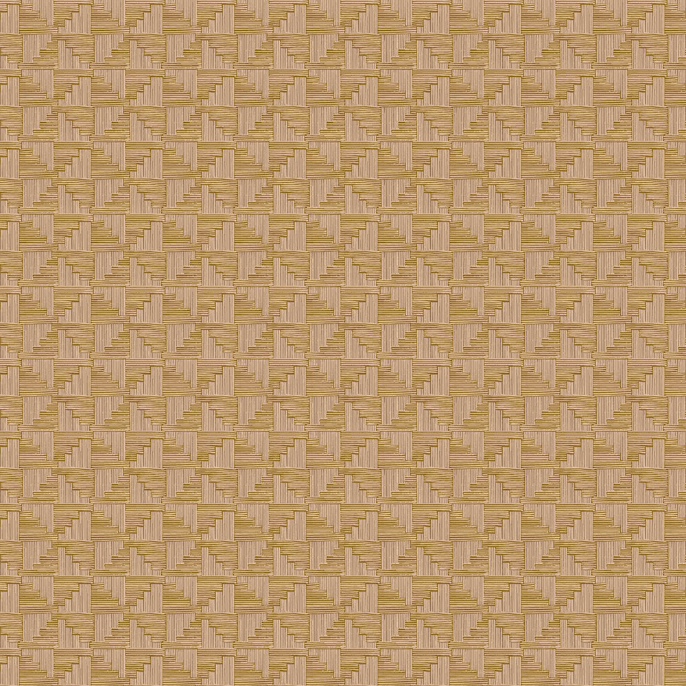 Okrová vliesová geometrická retro tapeta na zeď, 333652, Revive, Eijffinger