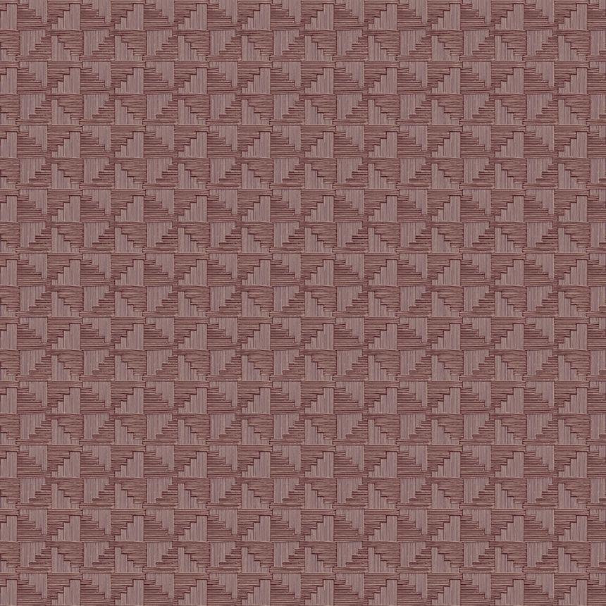 Purpurová vliesová geometrická retro tapeta na zeď, 333655, Revive, Eijffinger