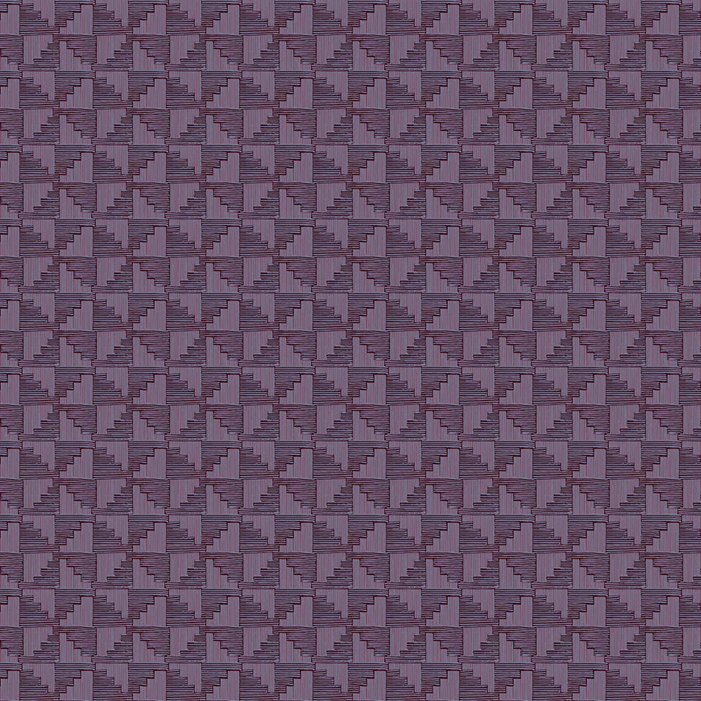 Modro-fialová vliesová geometrická retro tapeta na zeď, 333656, Revive, Eijffinger