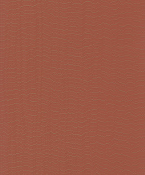 Cihlově červená vliesová tapeta na zeď, vlnky, BZ3409, Belize, Grandeco