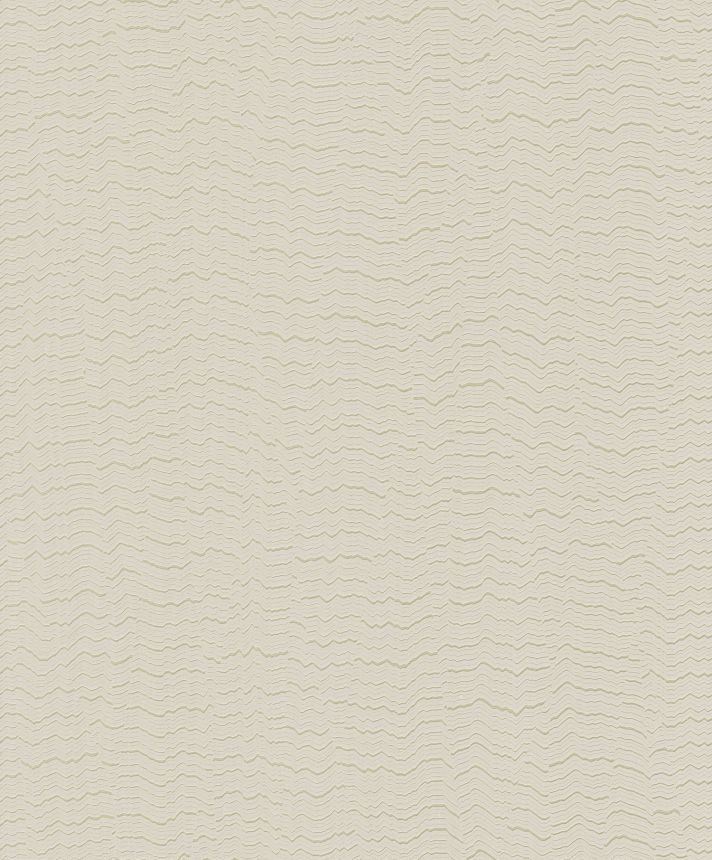 Šedo-stříbrná vliesová tapeta na zeď, vlnky, BZ3413, Belize, Grandeco