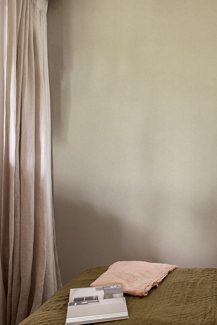 Vliesová tapeta na zeď, béžovo-šedá, imitace látky, PH1003, Perfect Harmony, Grandeco