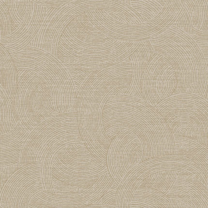 Geometrická vliesová tapeta na zeď, šedo-hnědá, PH3305, Perfect Harmony, Grandeco