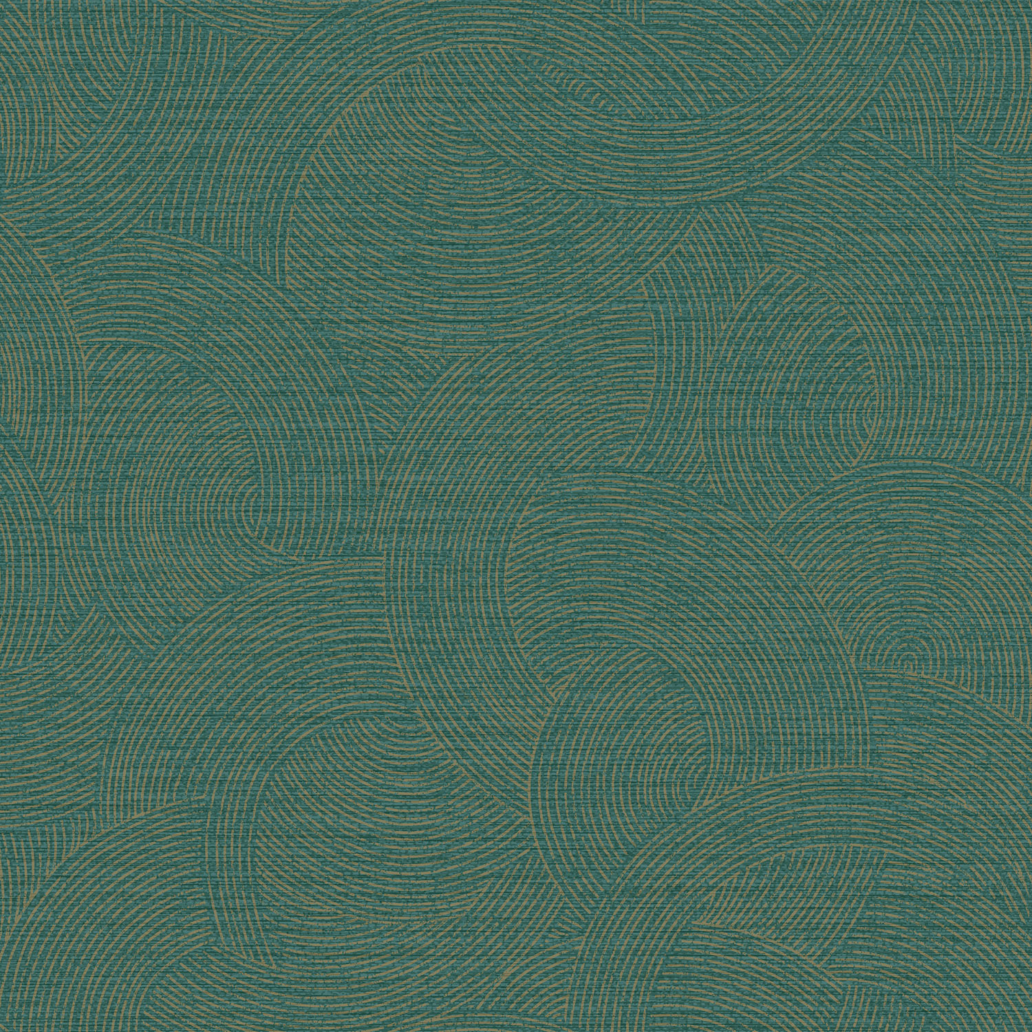 Geometrická vliesová tapeta na zeď, zeleno-zlatá, PH3309, Perfect Harmony, Grandeco