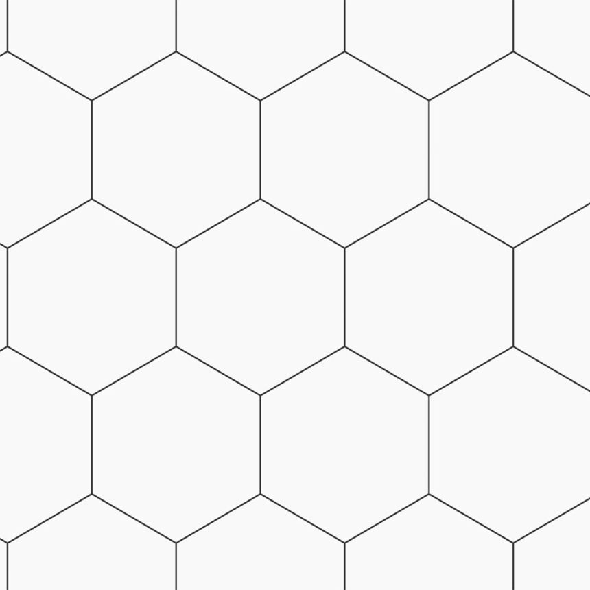 Geometrická vliesová tapeta na zeď, bílo-černá, 139311, Bloom, Esta Home