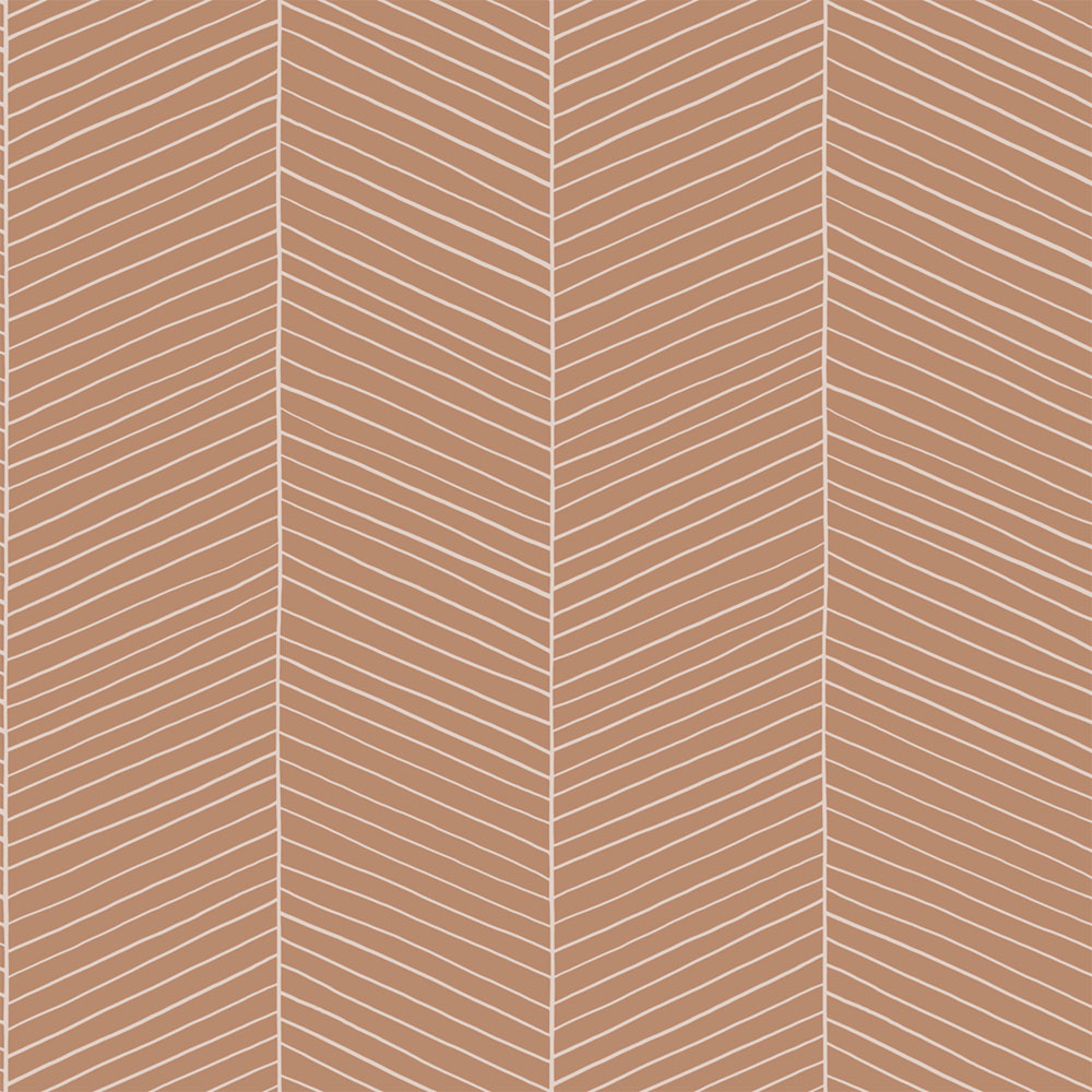 Geometrická vliesová tapeta na zeď, hnědá, 139357, Bloom, Esta Home