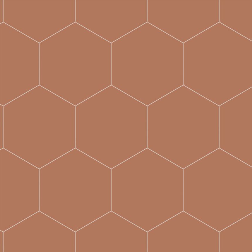 Geometrická vliesová tapeta na zeď, hnědá, 139376 Bloom, Esta Home