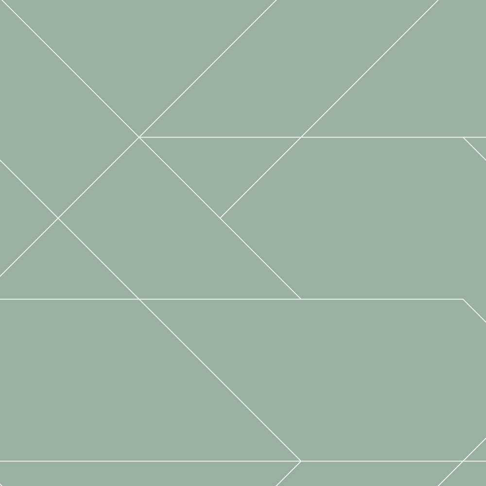 Geometrická vliesová tapeta na zeď, zelená, 139453, Bloom, Esta Home
