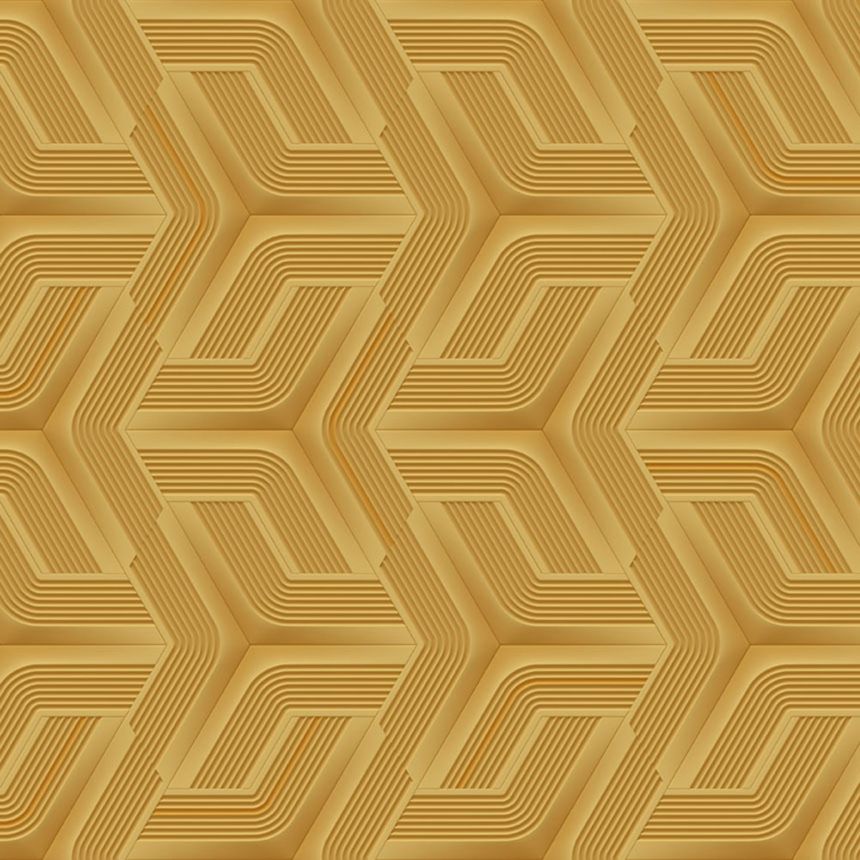 Luxusní okrová geometrická vliesová tapeta na zeď, Z12800, Automobili Lamborghini 3 