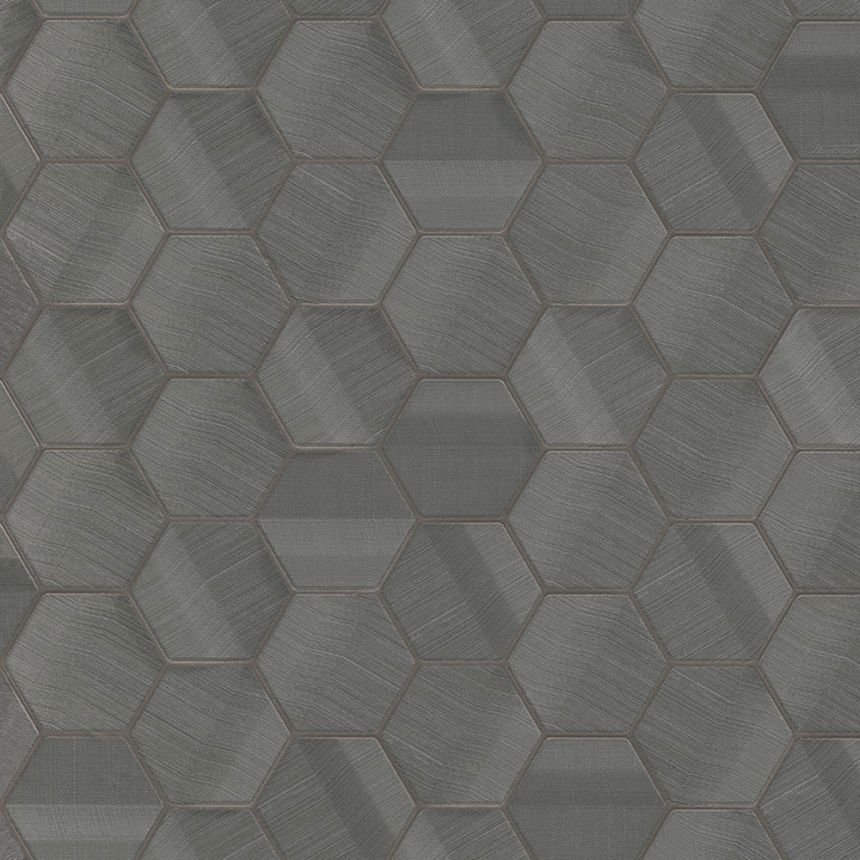 Luxusní šedo-stříbrná geometrická vliesová tapeta na zeď, Z12827, Automobili Lamborghini 3