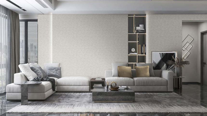 Luxusní šedo-stříbrná geometrická vliesová tapeta na zeď, Z12841, Automobili Lamborghini 3