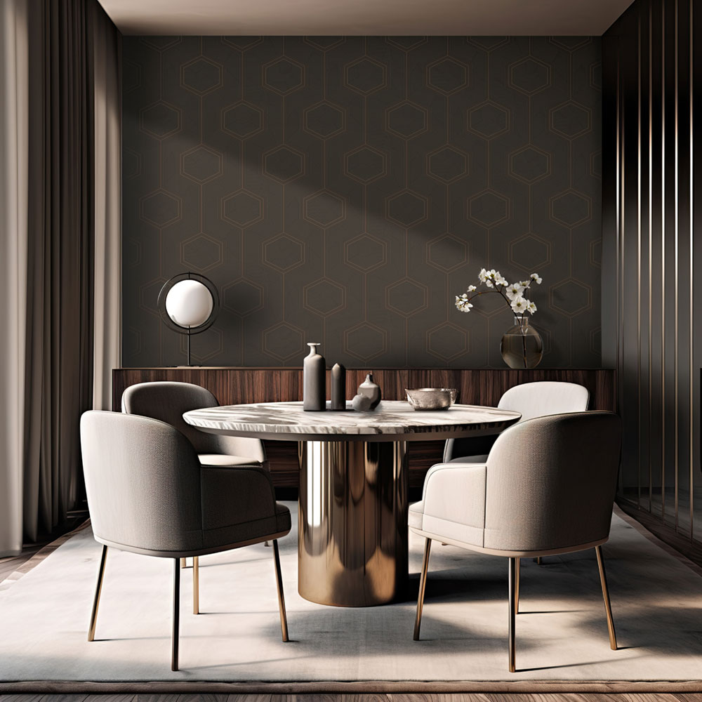 Luxusní hnědá geometrická vliesová tapeta na zeď, Z12847, Automobili Lamborghini 3