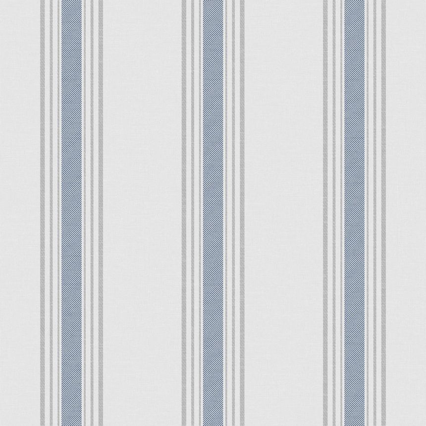 Vliesová tapeta na zeď, modrá, pruhy,  9810-1, Essential Stripes, ICH Wallcoverings