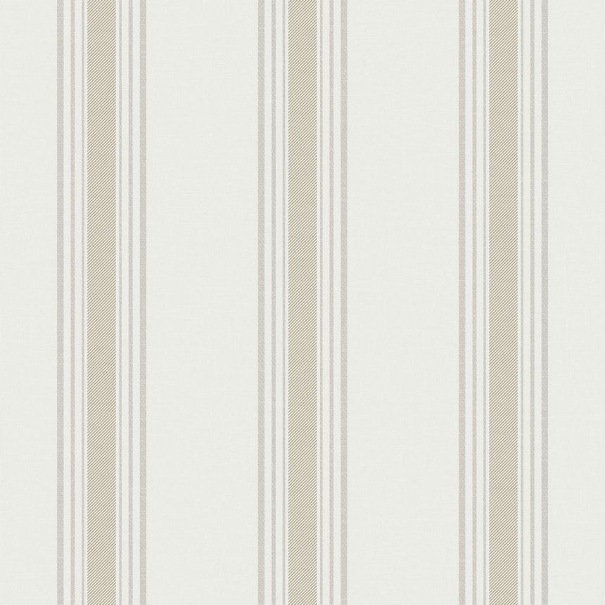 Vliesová tapeta na zeď, béžová, pruhy,  9810-2, Essential Stripes, ICH Wallcoverings