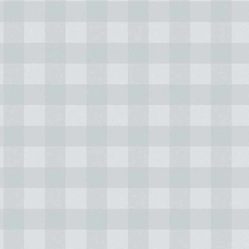 Vliesová tapeta na zeď, modrá, kostka, káro, 9813-4, Essential Stripes, ICH Wallcoverings, 0,53 x 10,05 m