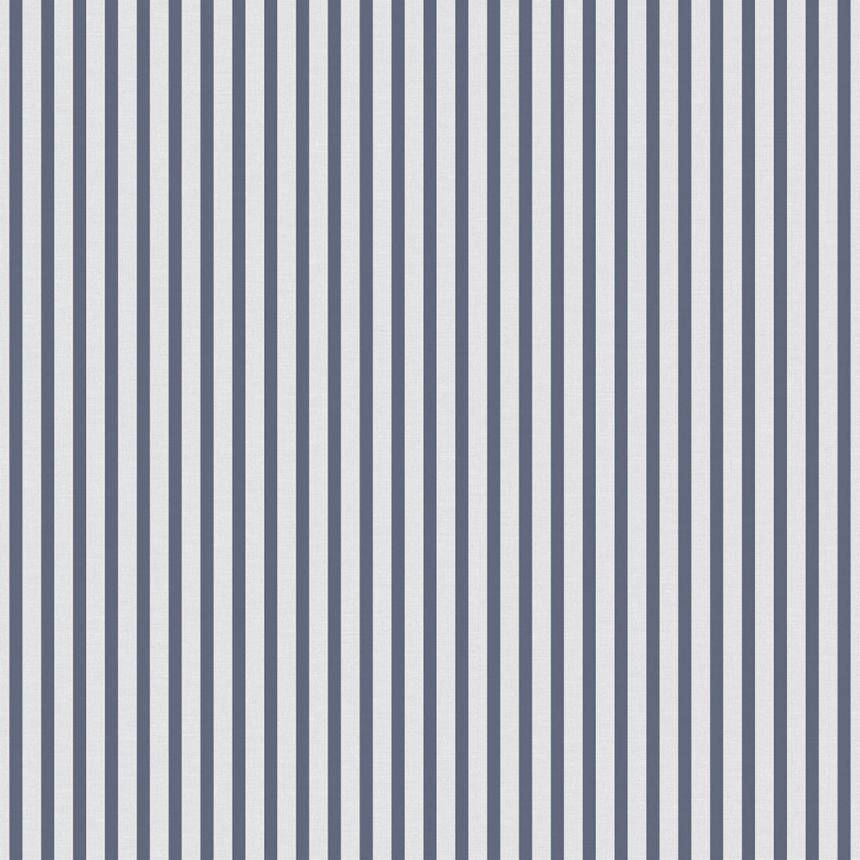 Vliesová tapeta na zeď, modro-bílá, pruhy,  9817-1, Essential Stripes, ICH Wallcoverings
