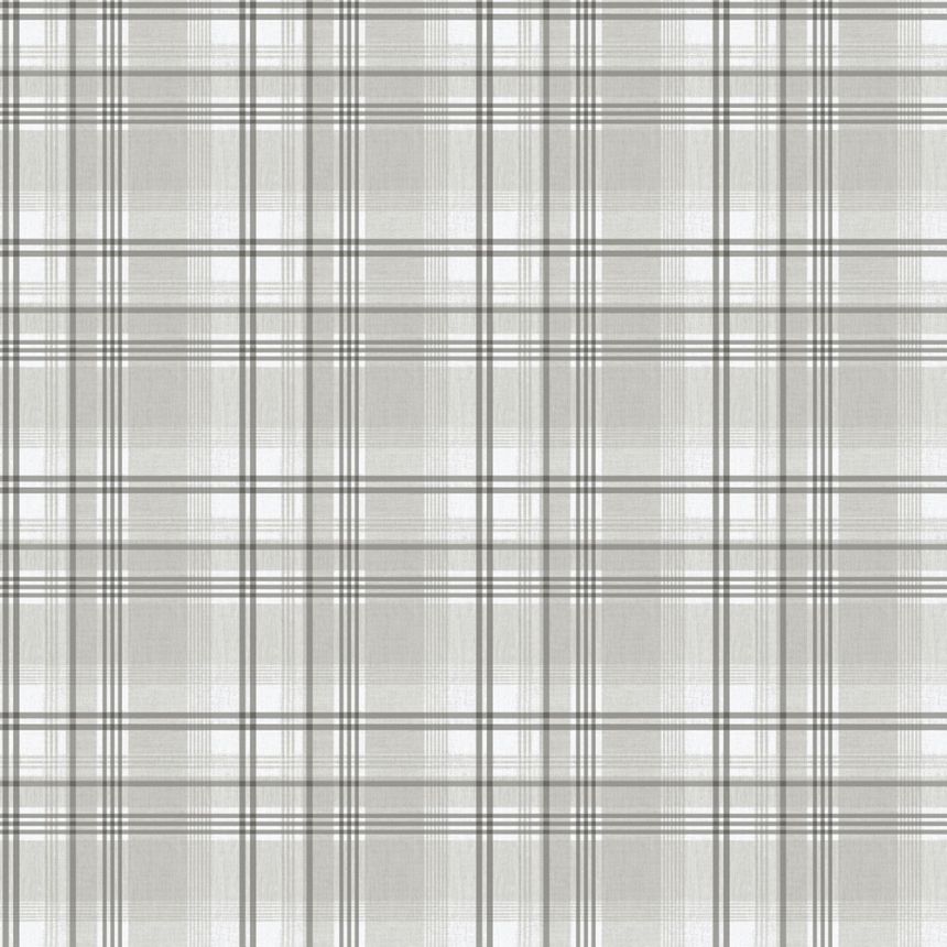 Vliesová tapeta na zeď, šedá, kostka, káro,  9819-4, Essential Stripes, ICH Wallcoverings