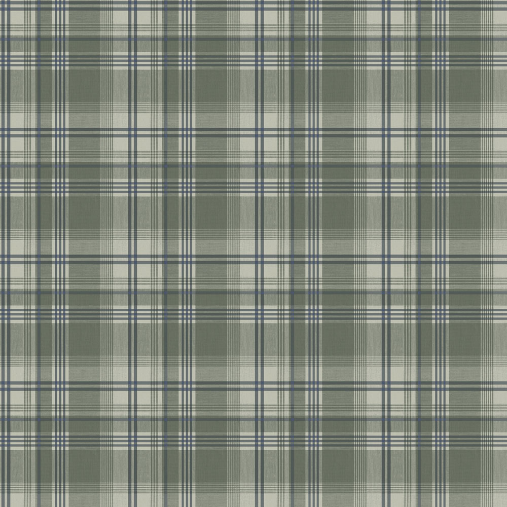 Vliesová tapeta na zeď, zelená, kostka, káro,  9819-5, Essential Stripes, ICH Wallcoverings