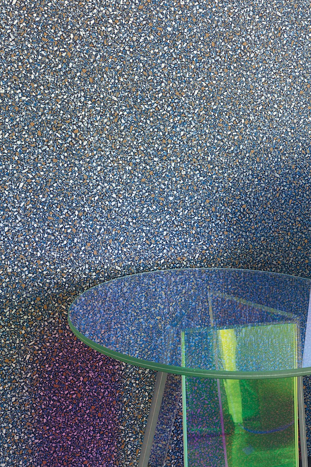 Vliesová tapeta na zeď, modrá, kámen, teraso, ROC010, Rock, The Colour Book, Masureel