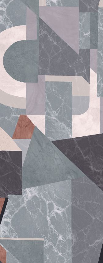 Grafická vliesová obrazová tapeta na zeď, šedo-hnědá, DGROC1033-300, Rock, Masureel