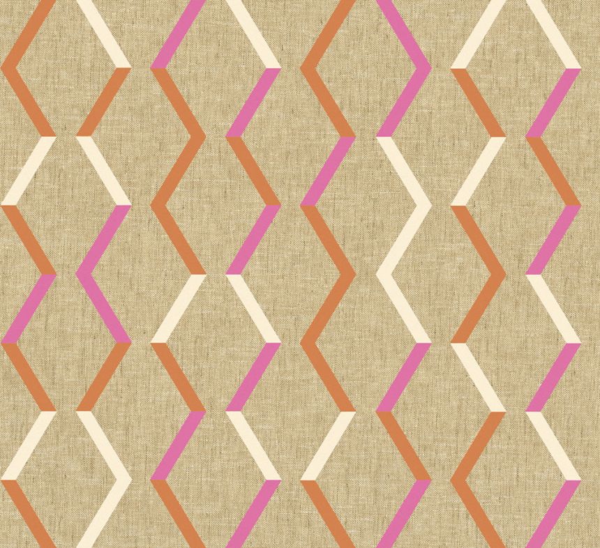 Geometrická vliesová tapeta na zeď, béžová, JOY004, Joy, Masureel