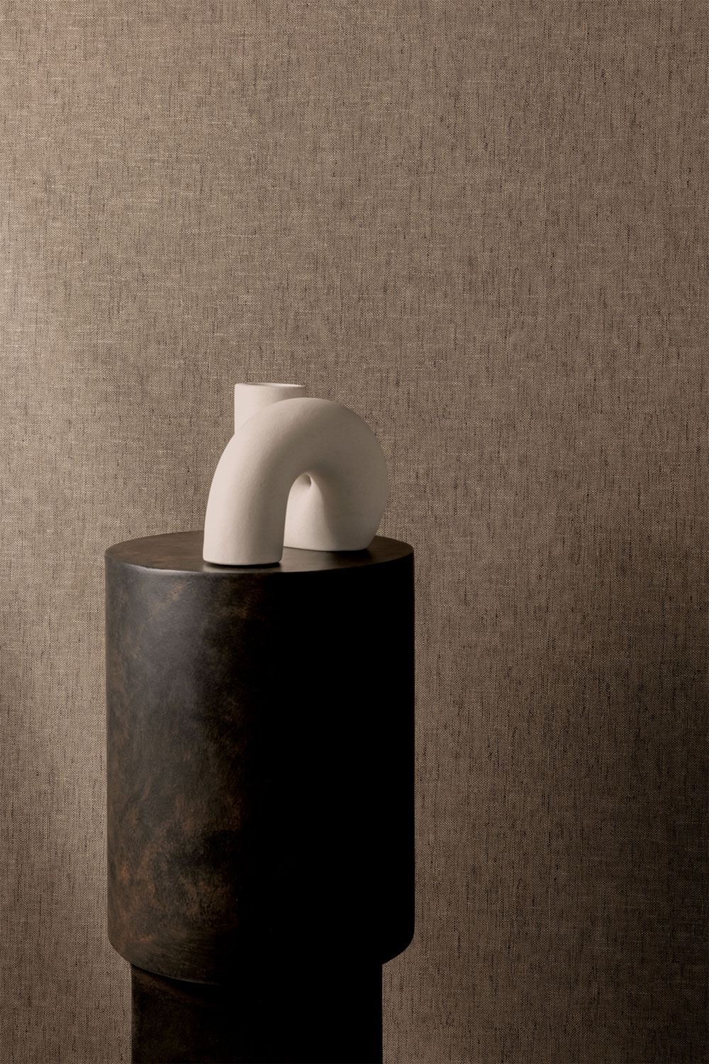 Vliesová tapeta na zeď, hnědá, imitace látky, JOY303, Joy, Rhapsody, The Colour Book II, Masureel