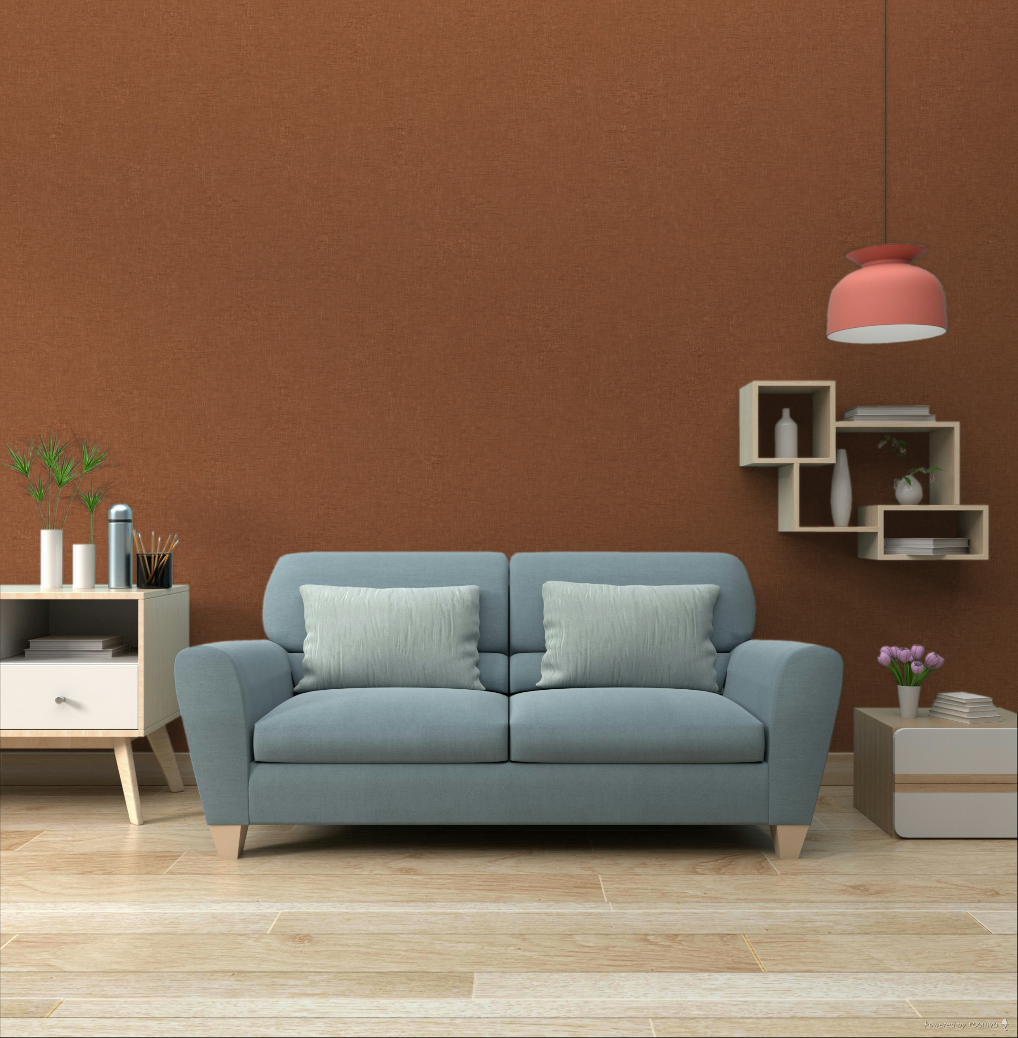 Vliesová tapeta na zeď, oranžová, imitace látky, JOY304, Joy, Rhapsody, The Colour Book II, Masureel