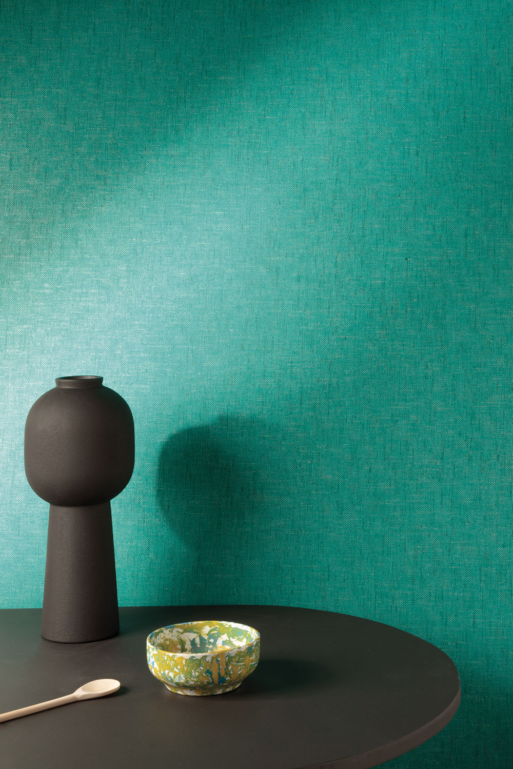 Vliesová tapeta na zeď, zelená, imitace látky, JOY307, Joy, The Colour Book II, Masureel