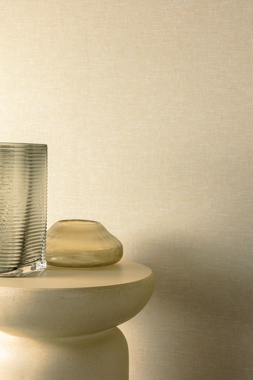 Vliesová tapeta na zeď, béžová, imitace látky, JOY310, Amani, Joy, Rhapsody, The Colour Book II, Masureel