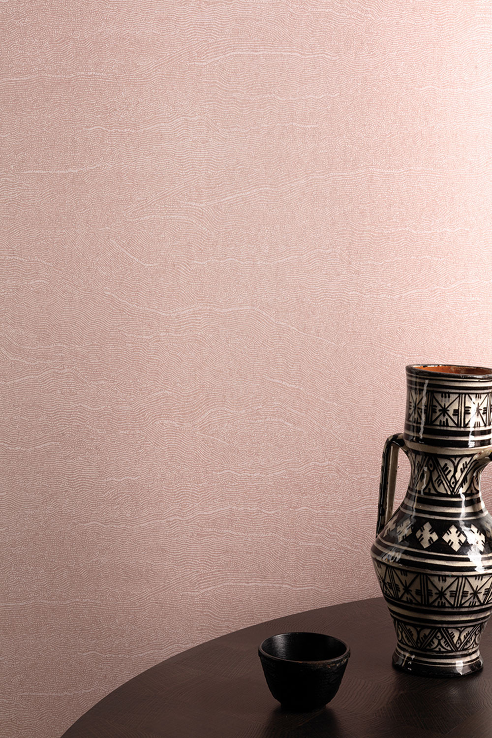 Vliesová tapeta na zeď, vlnky, růžová, TER006, Terra, The Colour Book II, Masureel