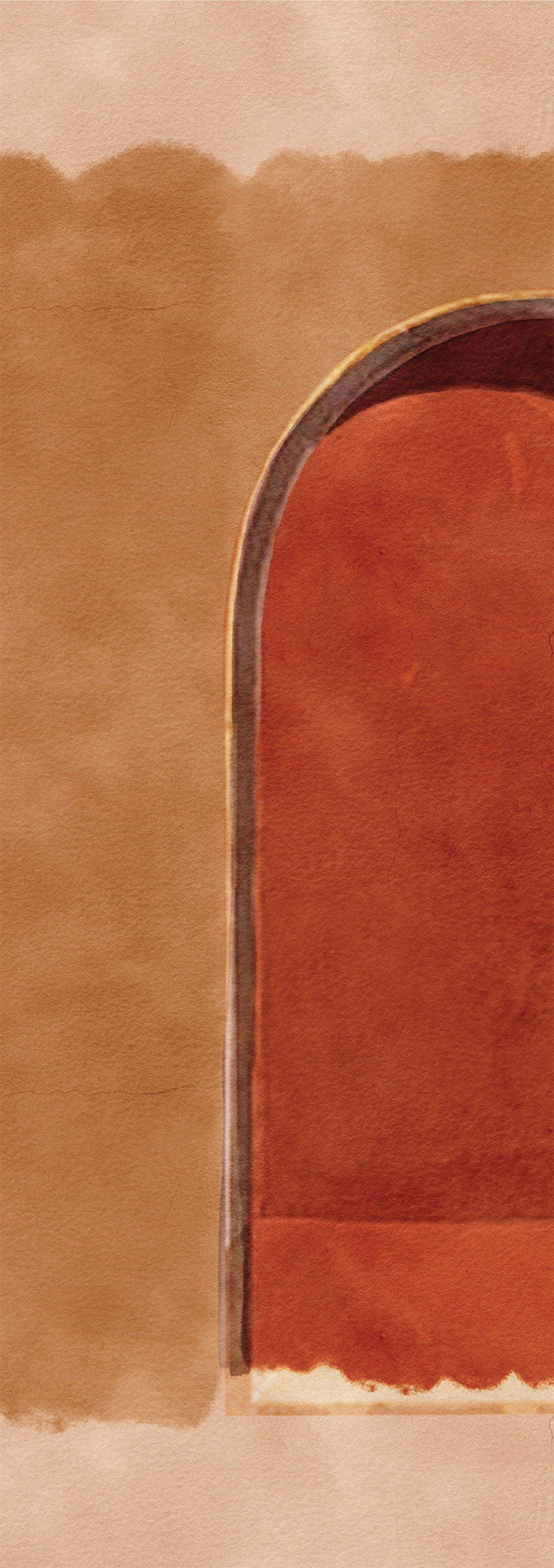 3D Vliesová fototapeta na zeď, podloubí, hnědá, DGALC1011-300, Terra, Masureel