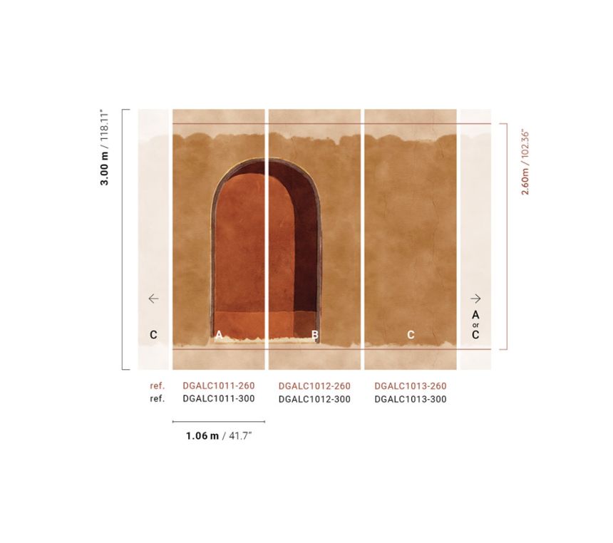 Vliesová fototapeta na zeď, hnědá, DGALC1013-300, Terra, Masureel