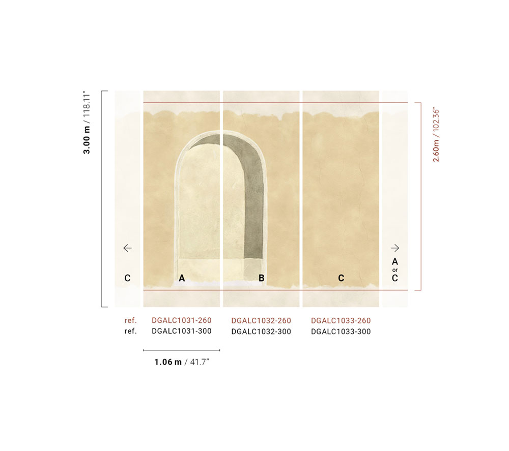 Vliesová fototapeta na zeď, krémová, DGALC1033-260, Terra, Masureel