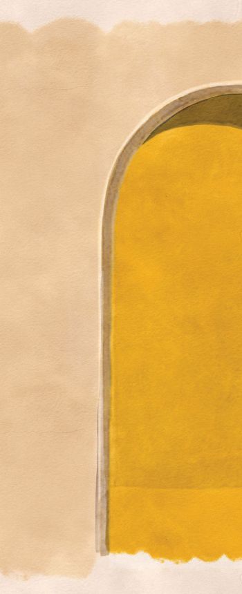 3D Vliesová fototapeta na zeď, podloubí, žlutá, DGALC1041-260, Terra, Masureel