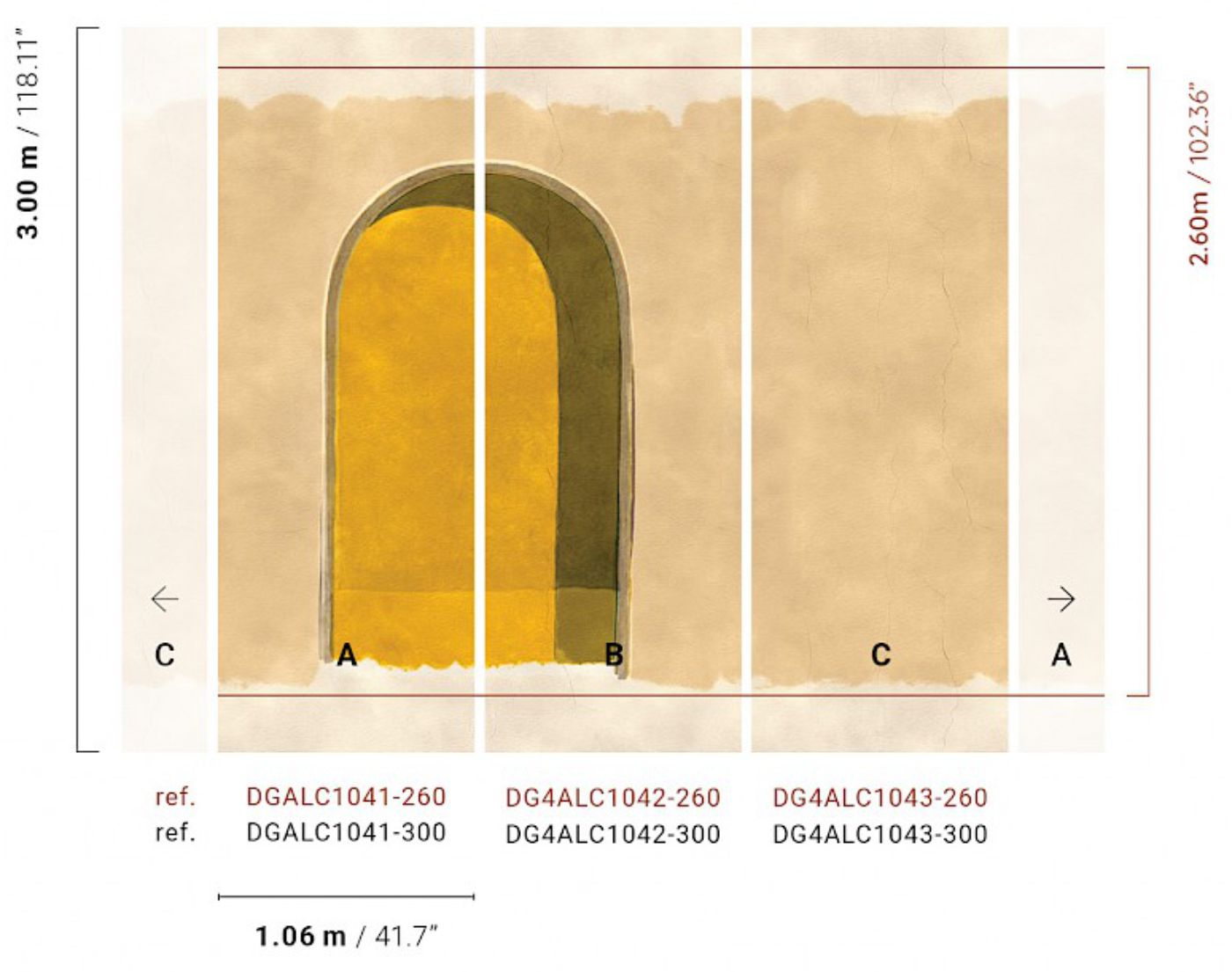 Vliesová fototapeta na zeď, béžová, DGALC1043-260, Terra, Masureel
