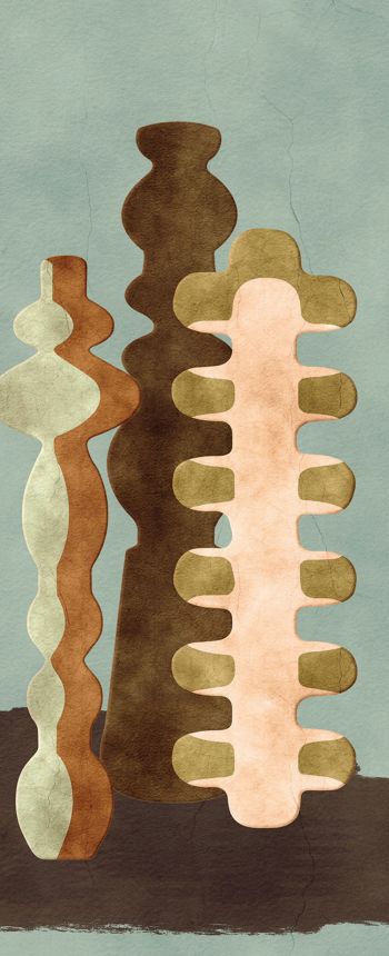 Vliesová fototapeta na zeď, vázy, zelená, DGPOT1043-260, Terra, Masureel