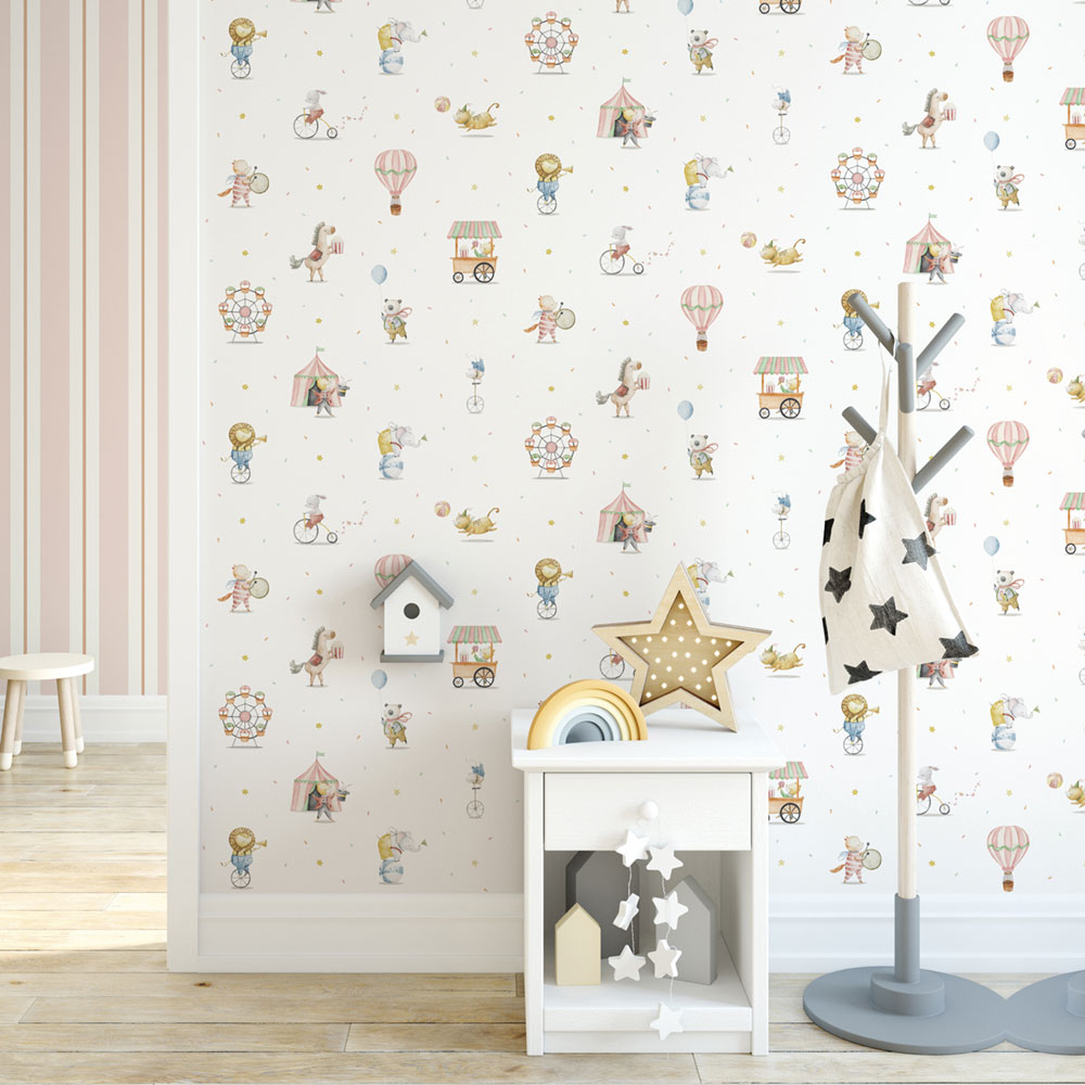 Dětská vliesová tapeta se zvířátky, 971-1, Mika,  ICH Wallcoverings