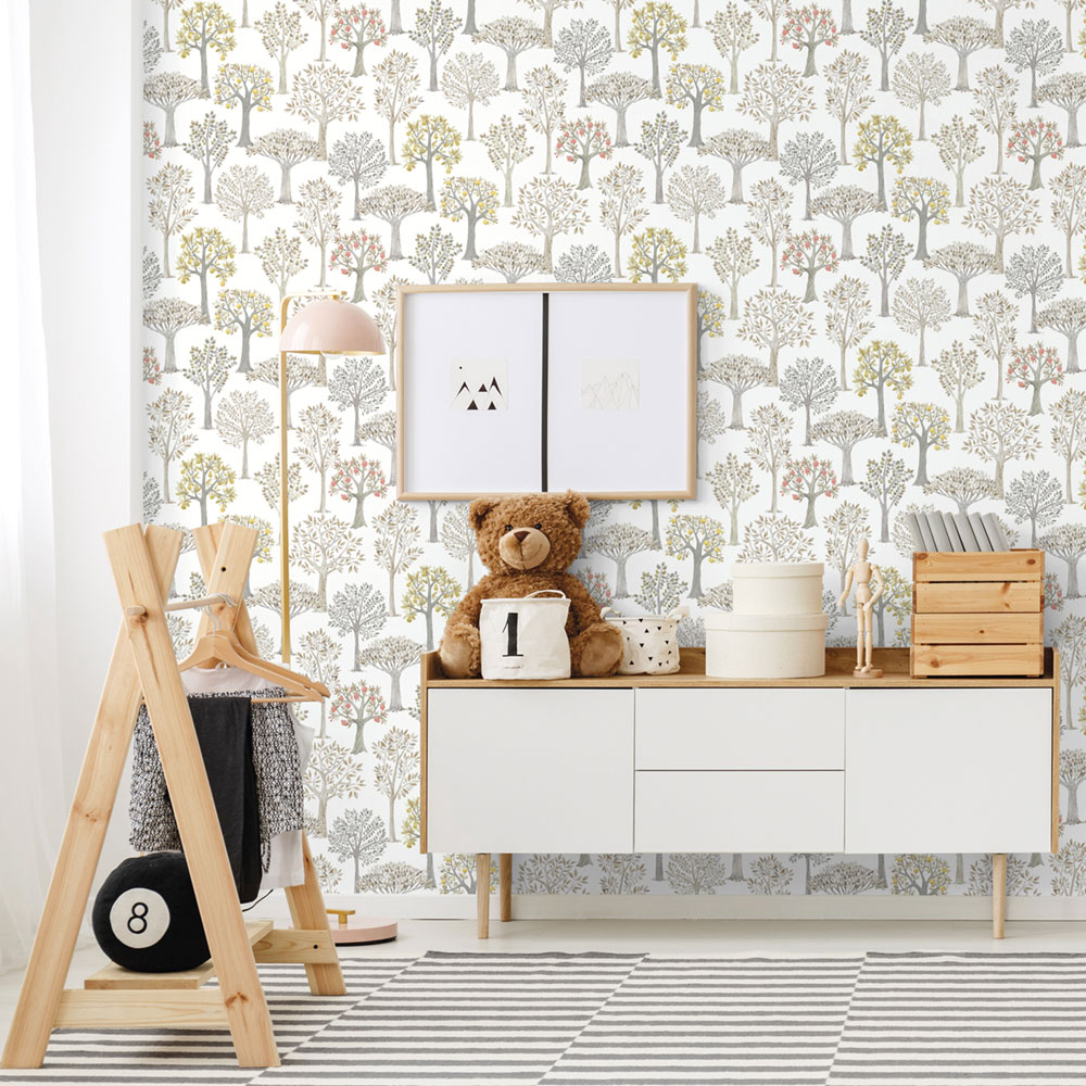 Dětská vliesová tapeta se stromy, 975-1, Mika,  ICH Wallcoverings