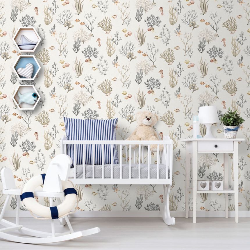 Dětská vliesová tapeta na zeď, podmořský svět, 977-2, Mika,  ICH Wallcoverings