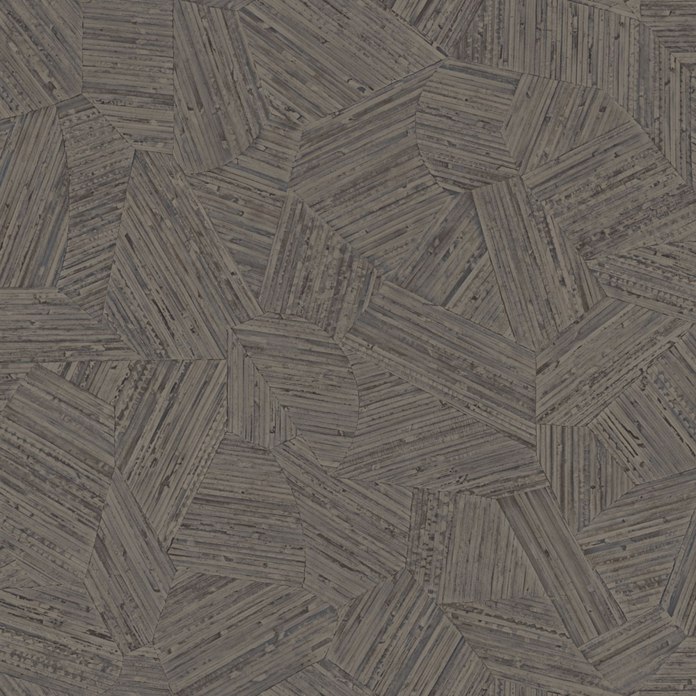 Luxusní vliesová tapeta na zeď, šedá, imitace ratanu, 81513, Lanai, Arte