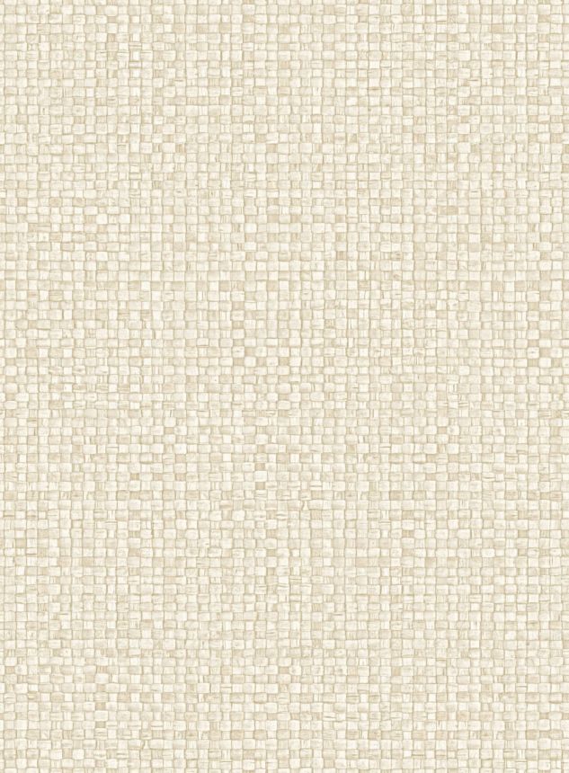 Luxusní vinylová tapeta na zeď, krémová, imitace rohože, 81542, Lanai, Arte
