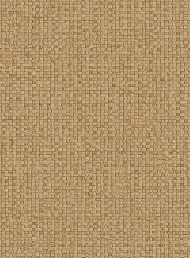 Luxusní vinylová tapeta na zeď, hnědá, imitace rohože, 81543, Lanai, Arte