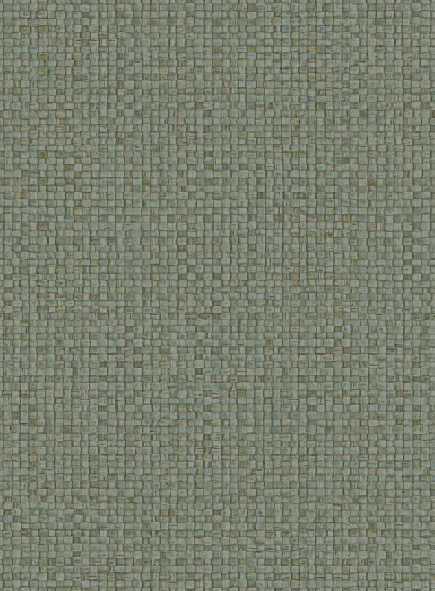 Luxusní vinylová tapeta na zeď, zelená, imitace rohože, 81544, Lanai, Arte