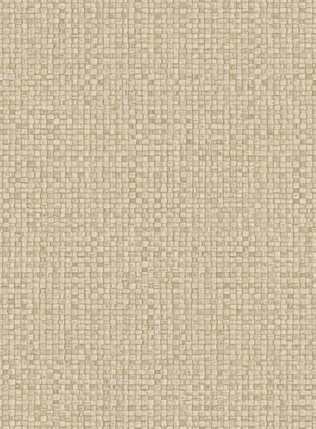 Luxusní vinylová tapeta na zeď, béžová, imitace rohože, 81545, Lanai, Arte