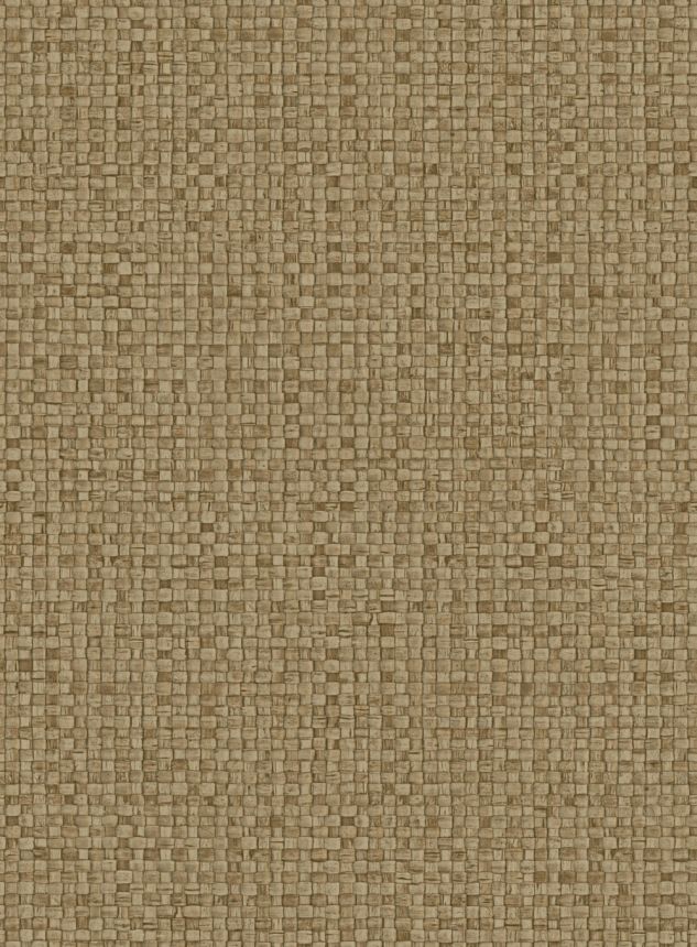 Luxusní vinylová tapeta na zeď, hnědá, imitace rohože, 81546, Lanai, Arte