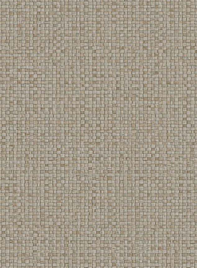 Luxusní vinylová tapeta na zeď, šedá, imitace rohože, 81547, Lanai, Arte