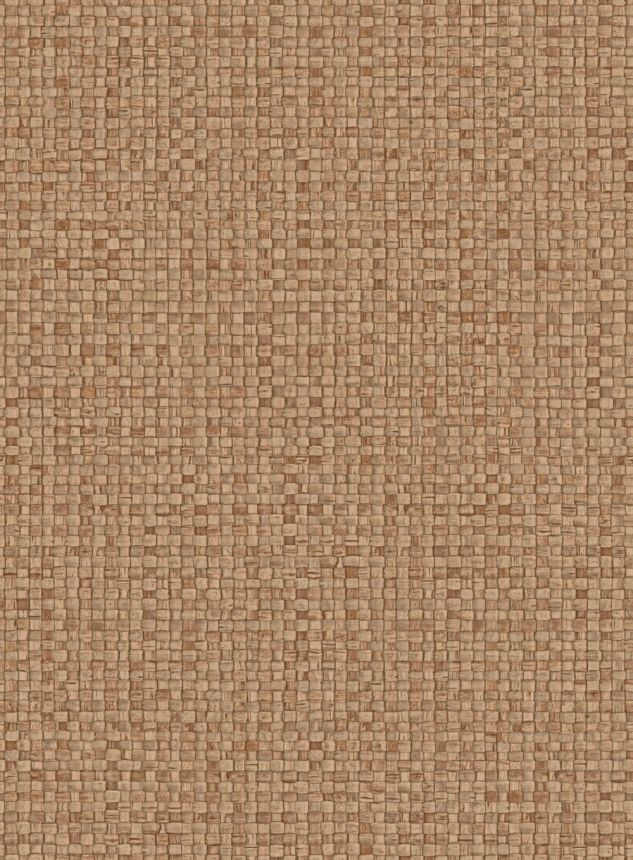 Luxusní vinylová tapeta na zeď, hnědá, imitace rohože, 81549, Lanai, Arte