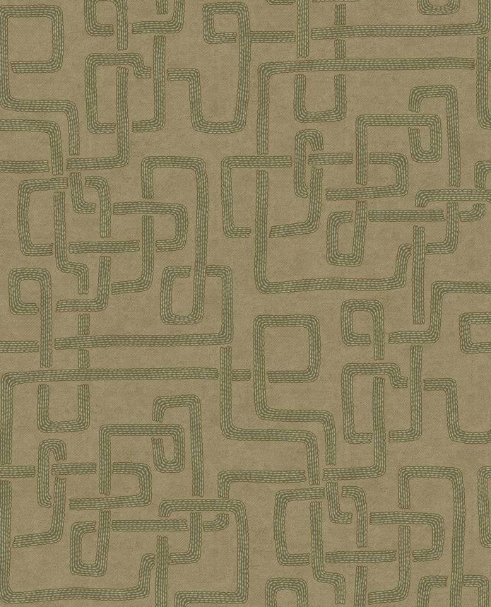 Vliesová tapeta na zeď, zelená,  imitace látky, 340231, Solange, Eijffinger